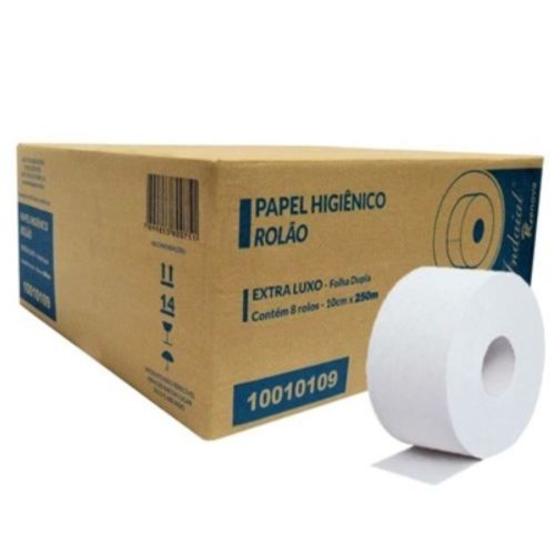PAPEL HIGIENICO ROLAO EXTRA LUXO FOLHA DUPLA 200M C/08